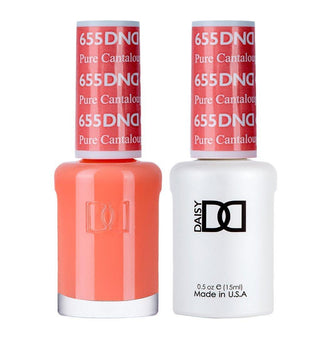  DND Gel Nail Polish Duo - 655 Orange Colors - Pure Cataloupe by DND - Daisy Nail Designs sold by DTK Nail Supply