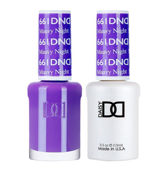  DND Gel Nail Polish Duo - 661 Purple Colors - Mauvy Night by DND - Daisy Nail Designs sold by DTK Nail Supply