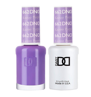  DND Gel Nail Polish Duo - 662 Purple Colors - Kazoo Purple by DND - Daisy Nail Designs sold by DTK Nail Supply