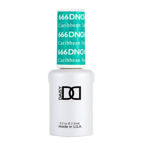 DND Gel Polish - 666 Green Colors - Caribbean Sea by DND - Daisy Nail Designs sold by DTK Nail Supply