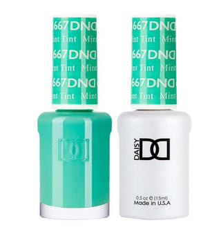  DND Gel Nail Polish Duo - 667 Green Colors - Mint Tint by DND - Daisy Nail Designs sold by DTK Nail Supply
