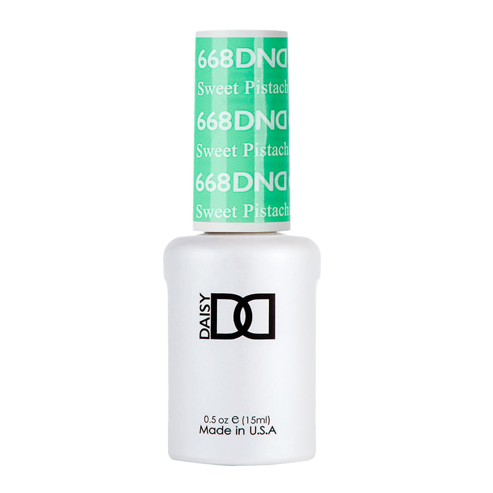 DND Gel Polish - 668 Green Colors - Sweet Pistachio by DND - Daisy Nail Designs sold by DTK Nail Supply