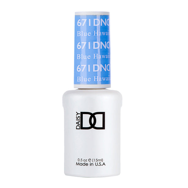 DND Gel Polish - 671 Blue Colors - Blue Hawaiian by DND - Daisy Nail Designs sold by DTK Nail Supply