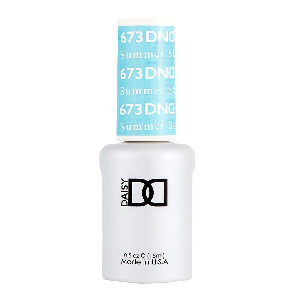 DND Gel Polish - 673 Blue Colors - Summer Sky by DND - Daisy Nail Designs sold by DTK Nail Supply