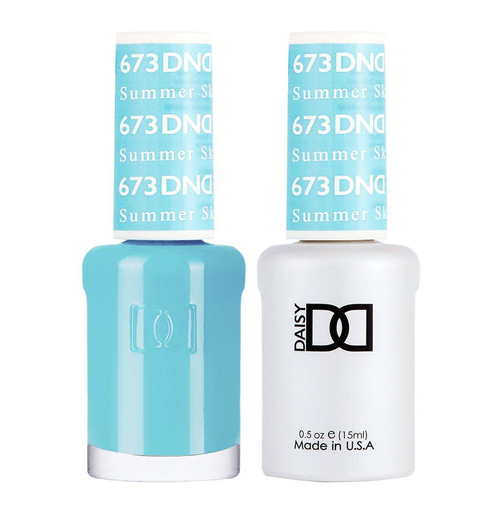  DND Gel Nail Polish Duo - 673 Summer Sky by DND - Daisy Nail Designs sold by DTK Nail Supply