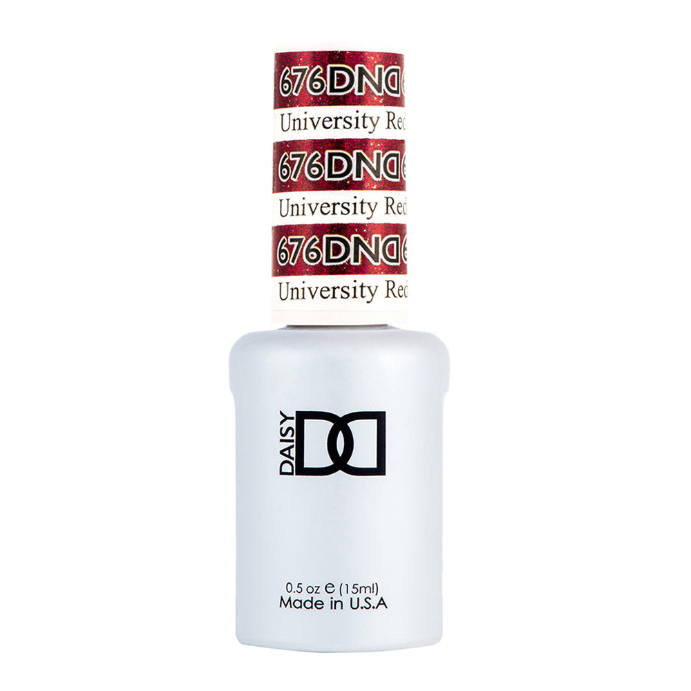DND Gel Polish - 676 Red Colors - University Red by DND - Daisy Nail Designs sold by DTK Nail Supply