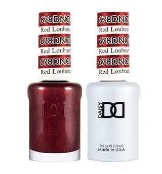  DND Gel Nail Polish Duo - 678 Red Colors - Red Louboutin by DND - Daisy Nail Designs sold by DTK Nail Supply