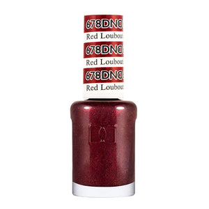DND Nail Lacquer - 678 Red Colors - Red Louboutin by DND - Daisy Nail Designs sold by DTK Nail Supply