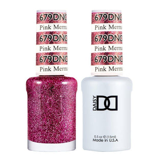  DND Gel Nail Polish Duo - 679 Pink Mermaid by DND - Daisy Nail Designs sold by DTK Nail Supply