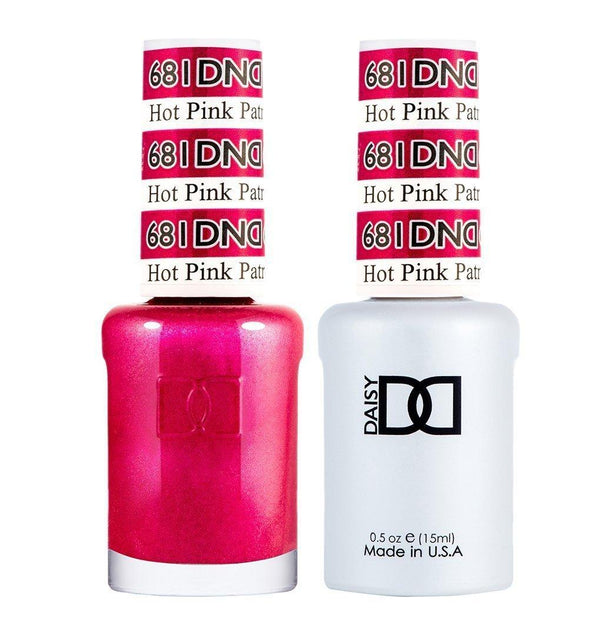  DND Gel Nail Polish Duo - 681 Hot Pink Patrol by DND - Daisy Nail Designs sold by DTK Nail Supply