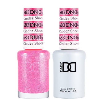  DND Gel Nail Polish Duo - 683 Pink Colors - Cinder Shoes by DND - Daisy Nail Designs sold by DTK Nail Supply