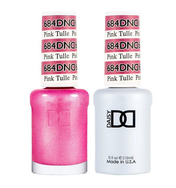  DND Gel Nail Polish Duo - 684 Pink Tulle by DND - Daisy Nail Designs sold by DTK Nail Supply