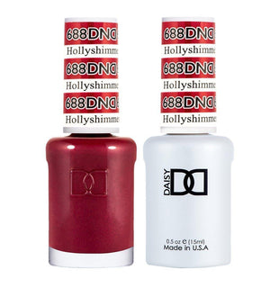  DND Gel Nail Polish Duo - 688 Holly Shimmer by DND - Daisy Nail Designs sold by DTK Nail Supply