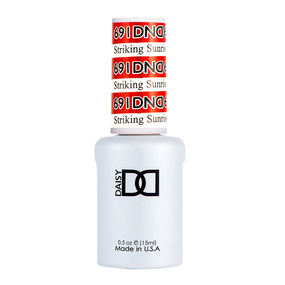 DND Gel Polish - 691 Red Colors - Striking Sunrise by DND - Daisy Nail Designs sold by DTK Nail Supply