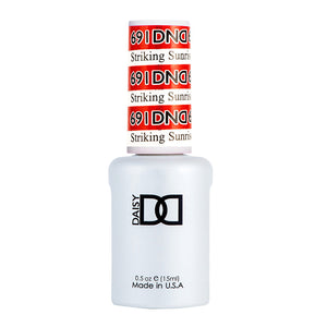 DND Gel Polish - 691 Red Colors - Striking Sunrise by DND - Daisy Nail Designs sold by DTK Nail Supply