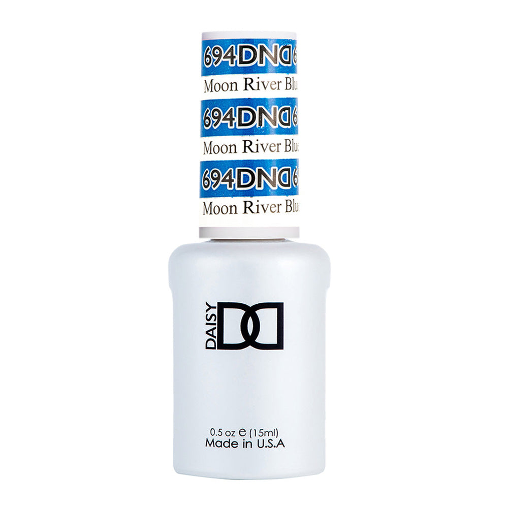 DND Gel Polish - 694 Metallic Colors - Moon River Blue by DND - Daisy Nail Designs sold by DTK Nail Supply