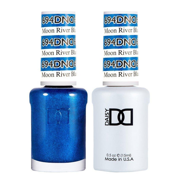  DND Gel Nail Polish Duo - 694 Moon River Blue by DND - Daisy Nail Designs sold by DTK Nail Supply