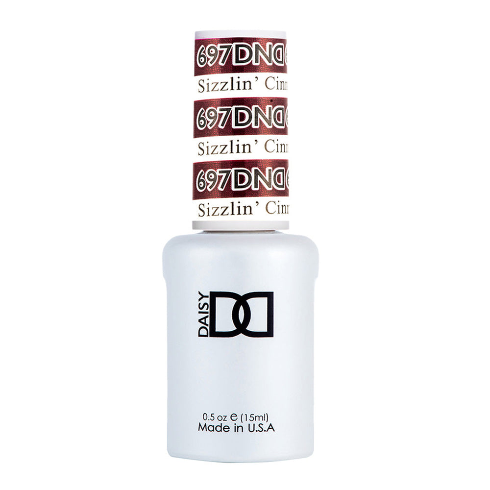 DND Gel Polish - 697 Brown Colors - Sizzlin' Cinnamon by DND - Daisy Nail Designs sold by DTK Nail Supply