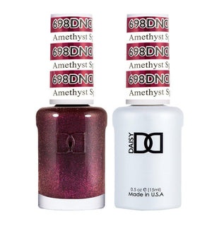 DND Gel Nail Polish Duo - 698 Amethyst Sparkles by DND - Daisy Nail Designs sold by DTK Nail Supply