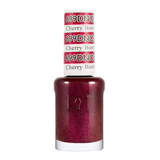 DND Nail Lacquer - 699 Purple Colors - Cherry Bomb by DND - Daisy Nail Designs sold by DTK Nail Supply