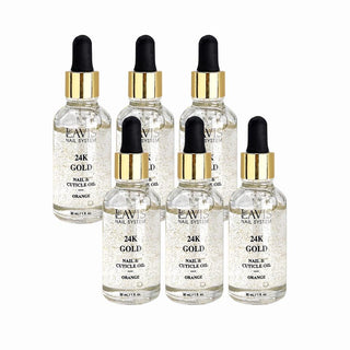  6 24K Gold Nail & Cuticle Oil - 30mL by OTHER sold by DTK Nail Supply