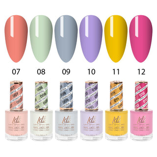  LDS Healthy Nail Lacquer Set (6 colors): 007 to 012 by LDS sold by DTK Nail Supply