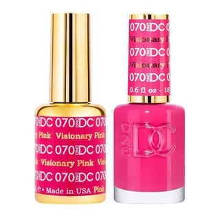  DND DC Gel Nail Polish Duo - 070 Pink Colors - Visionary Pink by DND DC sold by DTK Nail Supply