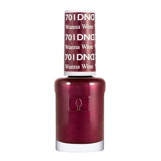 DND Nail Lacquer - 701 Purple Colors - Wanna Wine by DND - Daisy Nail Designs sold by DTK Nail Supply