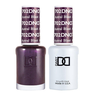  DND Gel Nail Polish Duo - 702 Purple Colors - Astral Blast by DND - Daisy Nail Designs sold by DTK Nail Supply