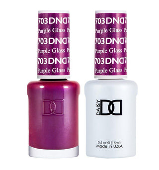  DND Gel Nail Polish Duo - 703 Purple Colors - Purple Glass by DND - Daisy Nail Designs sold by DTK Nail Supply