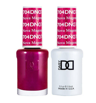  DND Gel Nail Polish Duo - 704 Nova Magenta by DND - Daisy Nail Designs sold by DTK Nail Supply