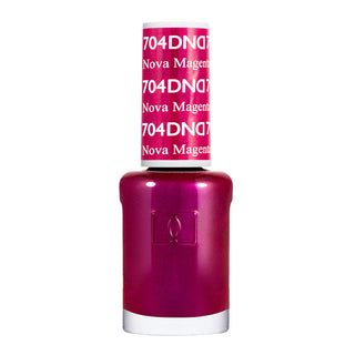 DND Nail Lacquer - 704 Purple Colors - Nova Magenta by DND - Daisy Nail Designs sold by DTK Nail Supply