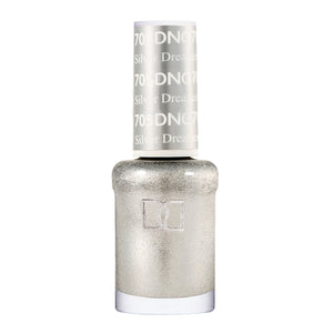 DND Nail Lacquer - 705 Silver Colors - Silver Dreamer by DND - Daisy Nail Designs sold by DTK Nail Supply