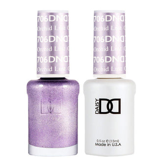  DND Gel Nail Polish Duo - 706 Purple Colors - Orchid Lust by DND - Daisy Nail Designs sold by DTK Nail Supply