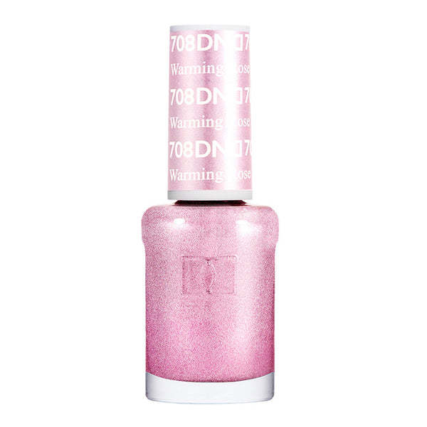 DND Nail Lacquer - 708 Pink Colors - Warming Rose by DND - Daisy Nail Designs sold by DTK Nail Supply