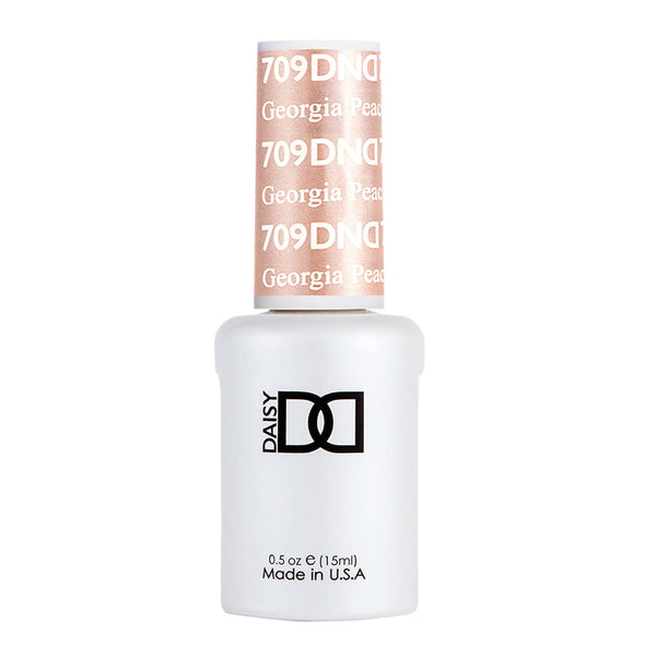 DND Gel Polish - 709 Gold Colors - Georgia Peach by DND - Daisy Nail Designs sold by DTK Nail Supply