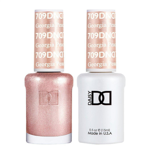  DND Gel Nail Polish Duo - 709 Georgia Peach by DND - Daisy Nail Designs sold by DTK Nail Supply