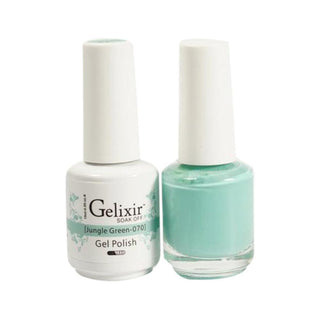  Gelixir Gel Nail Polish Duo - 070 Green Colors - Jungle Green by Gelixir sold by DTK Nail Supply