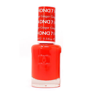 DND Nail Lacquer - 714 Orange Colors - Ginger by DND - Daisy Nail Designs sold by DTK Nail Supply