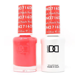  DND Gel Nail Polish Duo - 716 Coral Colors - Peach by DND - Daisy Nail Designs sold by DTK Nail Supply