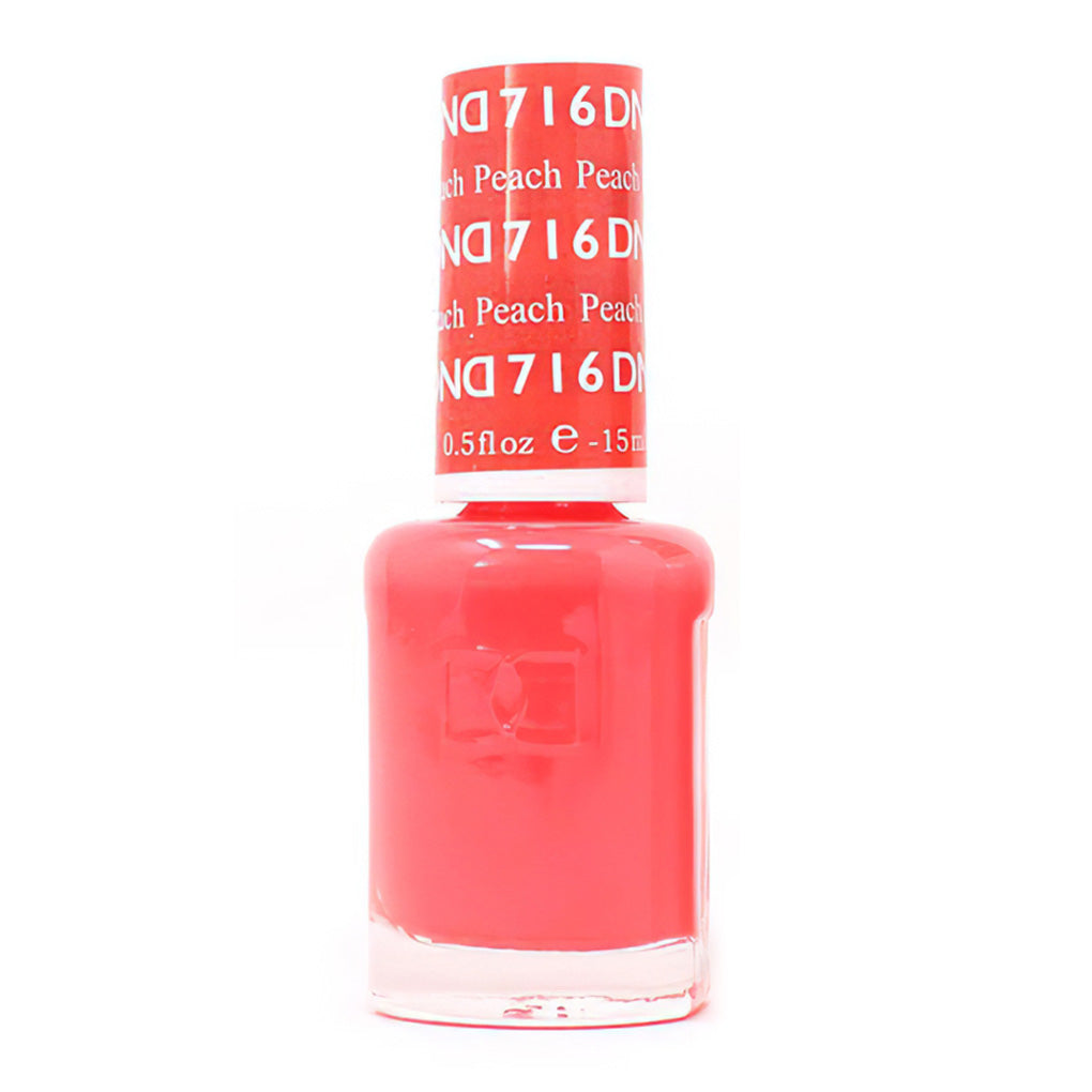 DND Nail Lacquer - 716 Coral Colors - Peach by DND - Daisy Nail Designs sold by DTK Nail Supply