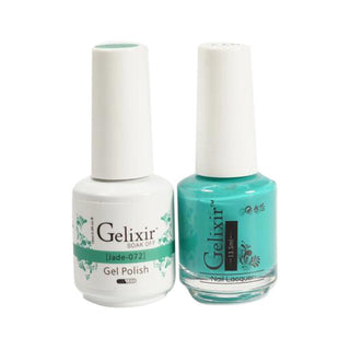  Gelixir Gel Nail Polish Duo - 072 Green Colors - Jade by Gelixir sold by DTK Nail Supply