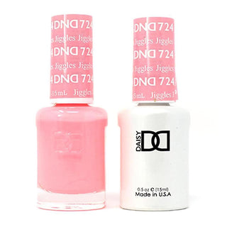  DND Gel Nail Polish Duo - 724 Pink Colors - Jiggles by DND - Daisy Nail Designs sold by DTK Nail Supply