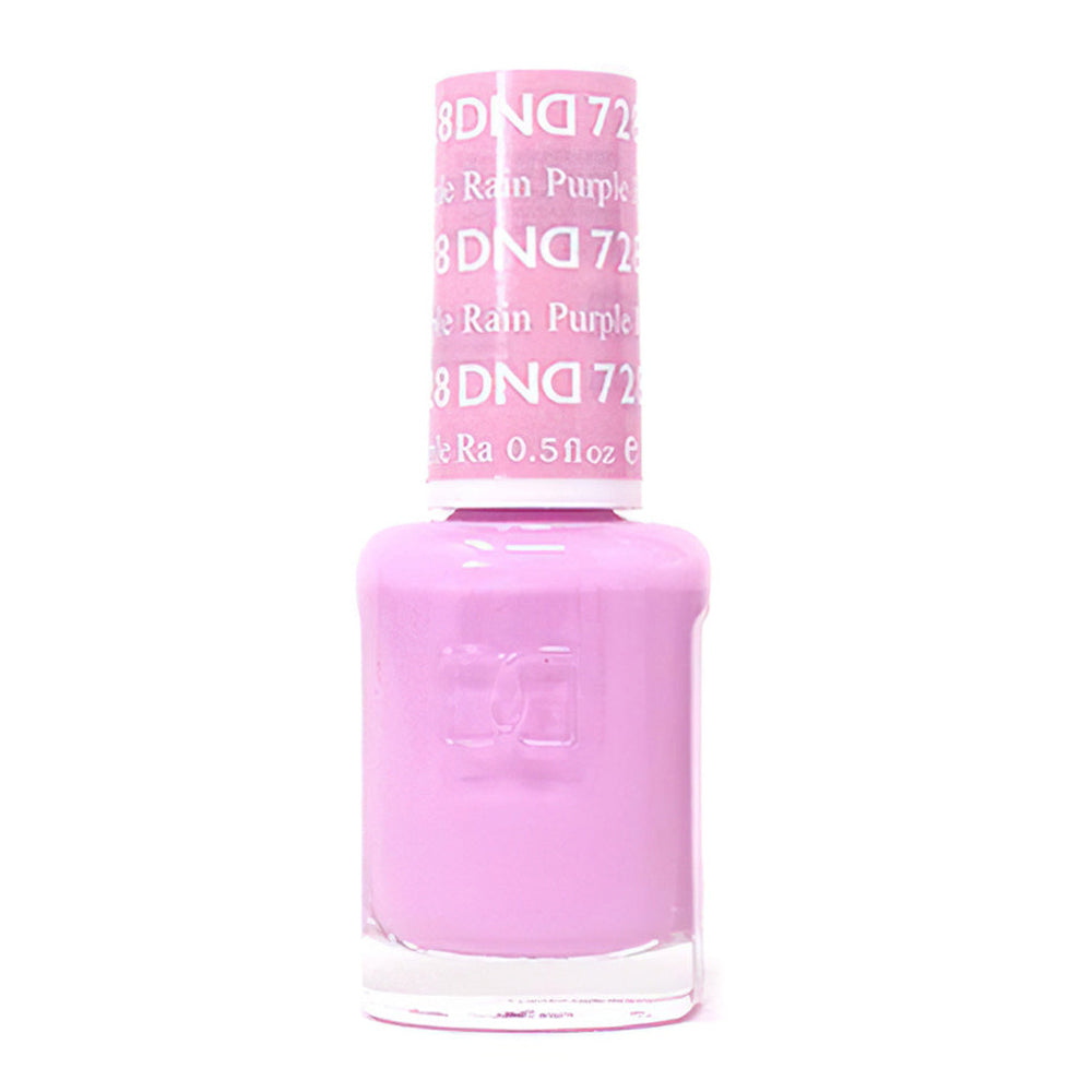DND Nail Lacquer - 728 Purple Colors - Purple Rain by DND - Daisy Nail Designs sold by DTK Nail Supply