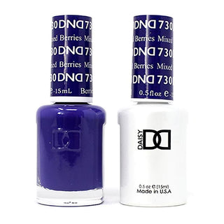  DND Gel Nail Polish Duo - 730 Purple Colors - Mixed Berries by DND - Daisy Nail Designs sold by DTK Nail Supply