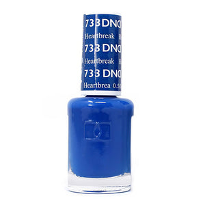 DND Nail Lacquer - 733 Blue Colors - Heartbreak by DND - Daisy Nail Designs sold by DTK Nail Supply