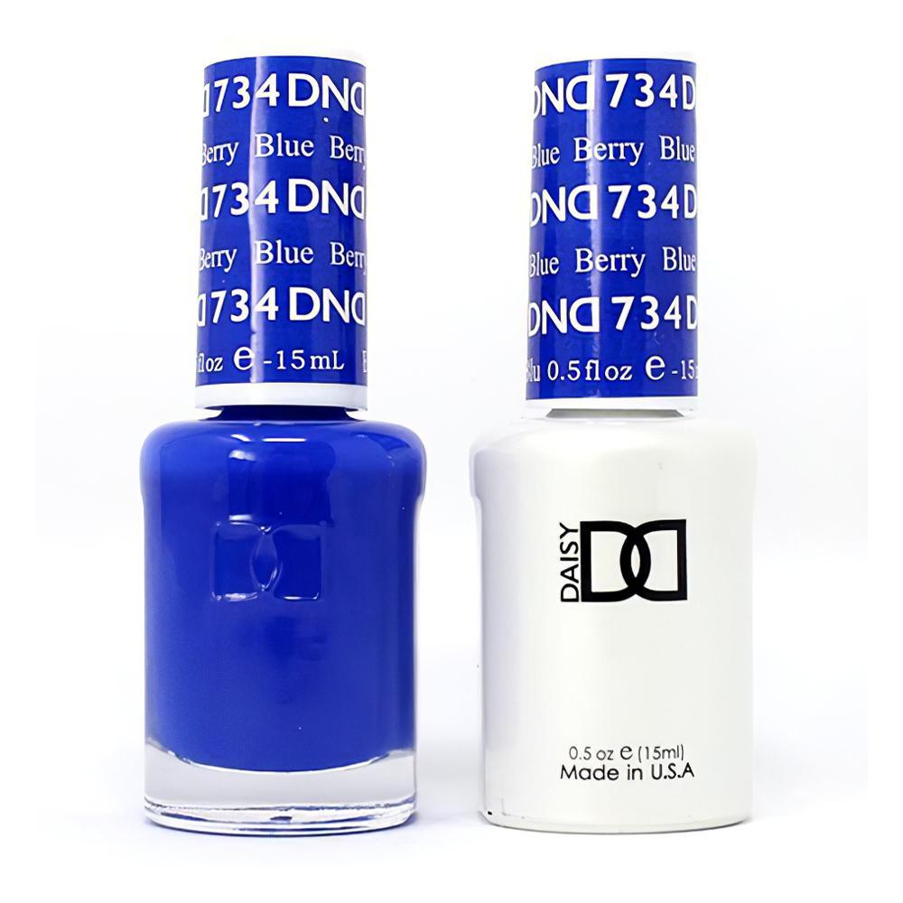  DND Gel Nail Polish Duo - 734 Berry Blue by DND - Daisy Nail Designs sold by DTK Nail Supply