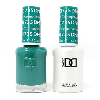  DND Gel Nail Polish Duo - 735 Green Colors - Cosmopolitan by DND - Daisy Nail Designs sold by DTK Nail Supply
