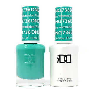  DND Gel Nail Polish Duo - 736 Green Colors - Watermelon by DND - Daisy Nail Designs sold by DTK Nail Supply