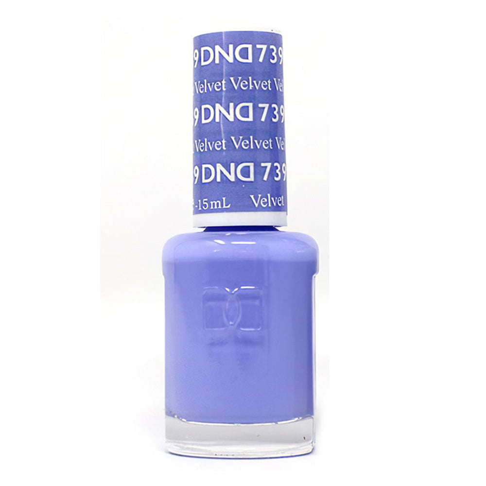 DND Nail Lacquer - 739 Purple Colors - Velvet by DND - Daisy Nail Designs sold by DTK Nail Supply